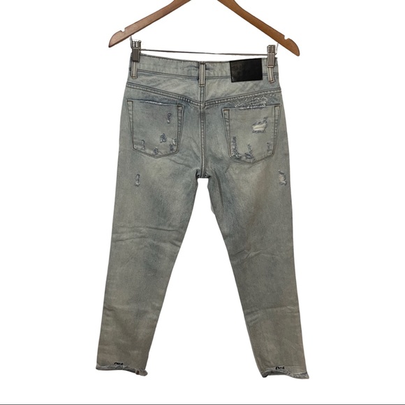 One Teaspoon Awesome Baggies Denim Jeans Size 23 Blue Hart - Picture 3 of 11